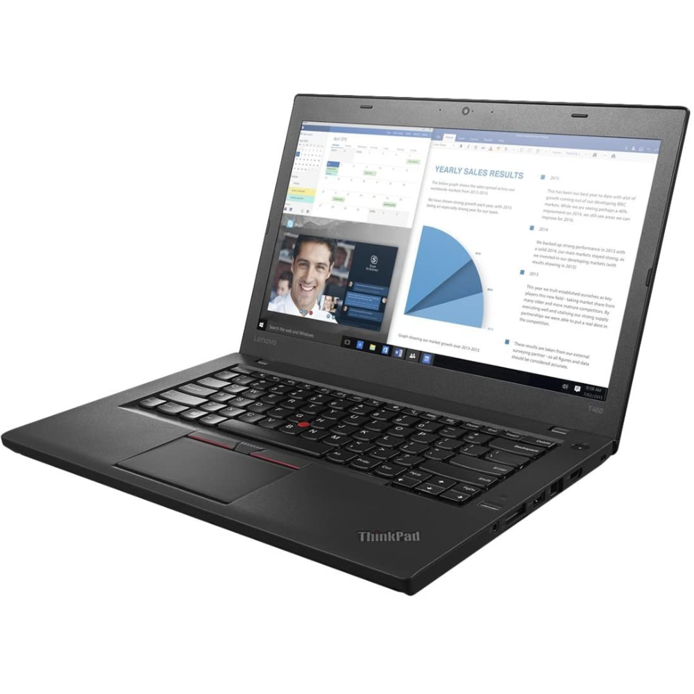 Lenovo ThinkPad T470 Intel® Core™ i5 i5-7200U Laptop 35.6 cm (14") 8 GB DDR4-SDRAM 256 GB SSD Windows 10 Black