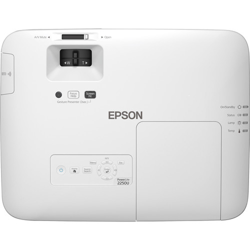 Epson EB-2250U Projector 3LCD Technology WUXGA 1920 x 1200 16:10 5000 Lumen - 3800 Lumen (economy)-V11H871041